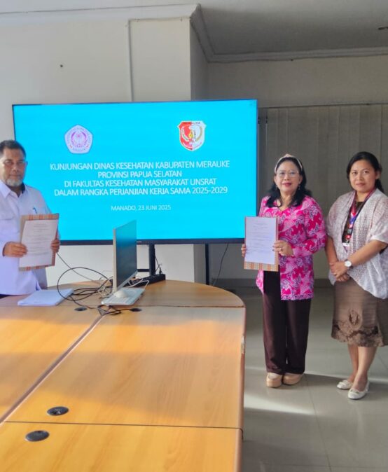 FKM UNSRAT dan Dinas Kesehatan Merauke Teken MOA untuk Periode 2025–2029