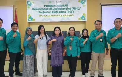 Penanda Tanganan PKS antara Balai Lab Kesmas Manado dan FKM UNSRAT